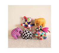Cute Elmer's Colors Elephant Plush Toy Soft And Huggable Stuffed Animal