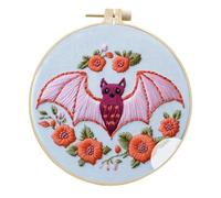 Cute Embroidery Kit With Halloween Pattern For Beginners Starters Kits With Material Handmade Instructions Embroidery crossstitching stitch christmas kit,embroidery adults,halloween adults,emb