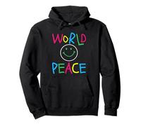 Cute Emotion Face World Peace Happy International Peace Day Pullover Hoodie