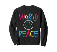 Cute Emotion Face World Peace Happy International Peace Day Sweatshirt