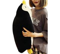 Cute Emperor Penguin Stuffed Animals Plush Doll Toys for Kids Plushies Stuffed Hugging Penguin Pillow Throw Gift for Kids or Lovers (50cm, Black)