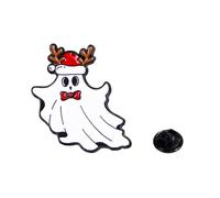 Cute Enamel Brooch Pins Christmas Halloween Funny Novelty Girls Cartoon Scary For Backpacks Clothing Bags Christmas Brooches And For Women, one size, As described