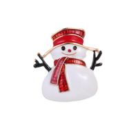 Cute Enamel Snowman Christmas Brooch for Women Girls Funny Red Hat Scarf Lapel Pins Clip Sweater Scarves Hat Dress Badges Suit Brooches Clothes Accessories Xmas Party Decoration Jewelry Gifts