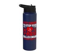 Cute Enough to Stop Your Heart Skilled Enough to Restart It Stainless Steel Insulated Water Bottle