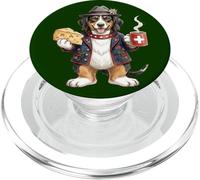 Cute Entlebucher Mountain Dog Coffee Cheese Switzerland Flag PopSockets PopGrip for MagSafe