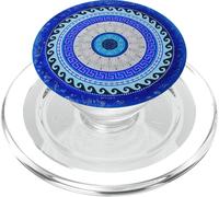 Cute Evil Eye Amulet Protection Curse Greek Pattern PopSockets PopGrip for MagSafe