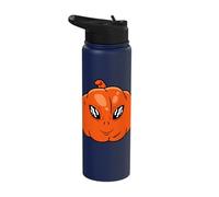 Cute Extraterrestrial Pumpkin Alien UFO Halloween Stainless Steel Insulated Water Bottle