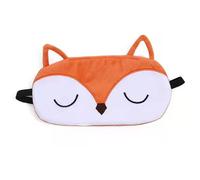 Cute Eye Mask Sleepy Fox Design Eye Mask for Kids Adults with Head Strap Lightproof Comfortable, 8x4 Inch