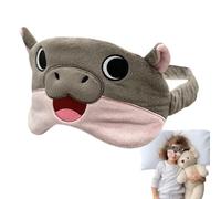 Cute Eye - Sleep Cover with Adorable Hippo Design | Comfortable Padded Eye Shield Help Comfortabl Travel Nap Relaxation Aid