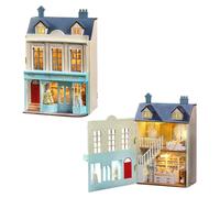 CUTE-Eyfud DIY Miniature House Kit for Adults - Wooden Dolls House with Furniture to Build for Ages 14+, 1:24 Scale Creative Room Craft Project & Birthday Gift for Girls, Teens, and Women (Gift Shop)