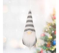 Cute Fabric Gnome Ornament 15cm for Holiday Party(Gray B)