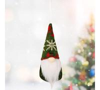 Cute Fabric Gnome Ornament 15cm for Holiday Party(Green B)