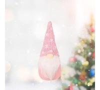 Cute Fabric Gnome Ornament 15cm for Holiday Party(Pink C)