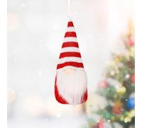 Cute Fabric Gnome Ornament 15cm for Holiday Party(Red A)