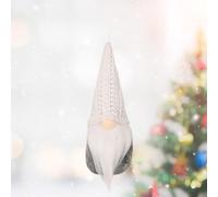 Cute Fabric Gnome Ornament 15cm for Holiday Party(White B)