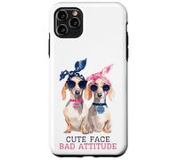 Cute Face Bad Bitch Attitude Dachshund Humor Case for iPhone 11 Pro Max