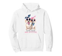 Cute Face Bad Bitch Attitude Dachshund Humor Pullover Hoodie
