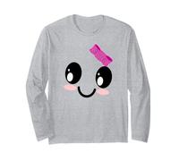 Cute Face of a Ghost with Bow for Girls Long Sleeve T-Shirt