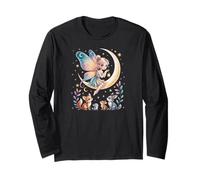 Cute Fairy Tales Magic Moon Animals Mythical Girl Long Sleeve T-Shirt