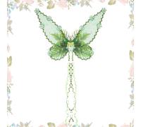 Cute Fairy Wings - Wings for Adults with Silver Glitter | Net Fairy Wings for Party | Butterfly Fancy Wings for Party Stages Performance Costume Accessory for Christmas Halloween Event