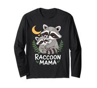 Cute Fall Autumn Raccoon Racoon Women Mom Mum Mother Mama Long Sleeve T-Shirt