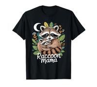 Cute Fall Autumn Raccoon Racoon Women Mom Mum Mother Mama T-Shirt