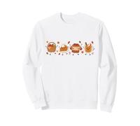 Cute Fall Characters Apple Pie Sweater Autumn Aesthetic Sweatshirt