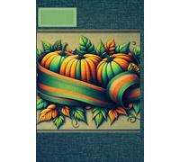 Cute Fall Notebook with Soft Fabric-Style Background: Styled interior pages, Autumn notebook, Fabric look cover