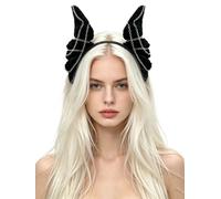 Cute Fancy Hair Hoop Devil Headwear Fair Outing Shoot Black Grey One Size