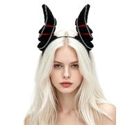 Cute Fancy Hair Hoop Devil Headwear Fair Outing Shoot Black Red One Size