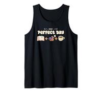 Cute Fantasy Book Lover Gift My Perfect Day Dragon Reader Tank Top
