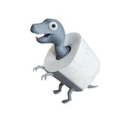 Cute Fantasy Dragon Tissue Roll Dispenser, Dinosaur Toilet Paper Holder, Dinosaurs Tissue Holder, 3D Printed Dinosaurs, Funny Toilet Paper Holder for Bathroom Bedroom Kitchen (Grey)