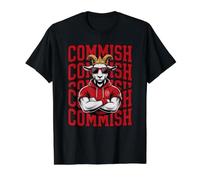 Cute Fantasy Football Commish Goat Champion Game On Dad Joke Value Graphic T-Shirt
