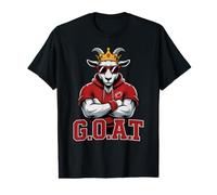 Cute Fantasy Football Goat Commish Champion Champ Game On Value Graphic T-Shirt