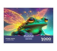 Cute Fantasy Frog Jigsaw Puzzles 1000 Piece Women, Gifts for Men - A Funny And Artistic Puzzle Frog Art Home Decoration 70x50cm/1000pcs