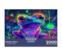 Cute Fantasy Frog Jigsaw Puzzles 1000 Piece Women, Gifts for Men Classic Educational Games Frog Art Beautiful Decoration 38x26cm/1000pcs