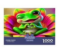 Cute Fantasy Frog Jigsaw Puzzles 1000 Piece Women, Gifts for Men Classic Educational Games Frog Art Beautiful Decoration 70x50cm/1000pcs