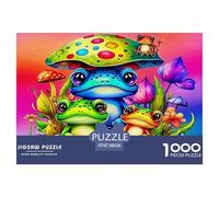 Cute Fantasy Frog Jigsaw Puzzles 1000 Piece Women, Gifts for Men Educational Challenging Games Frog Art Beautiful Decoration 38x26cm/1000pcs