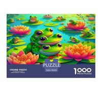 Cute Fantasy Frog Jigsaw Puzzles 1000 Piece Women, Gifts for Men Learning Educational Games Frog Art Beautiful Decoration 70x50cm/1000pcs