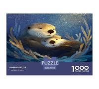 Cute Fantasy Otter Puzzle, Hard 1000 Piece Jigsaw Puzzles for Adults, Difficult Puzzles, Artistic Animals Puzzles for Adults 1000 70x50cm/1000pcs