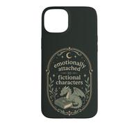 Cute Fantasy Reader Fictional Character Reader Mood Case for iPhone 15 Plus