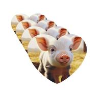 Cute Farm Animal Car Air Fresheners Cards Set of 4 Pieces Personalized Car Fresheners Gifts for Men Women Auto Aromatherapy Tablets Hanging Scented Cards for Wardrobe Bathroom