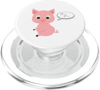 Cute Farm Animal Pig "Oink" in Japanese "Bubu" Piggy PopSockets PopGrip for MagSafe