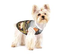 cute farm animals Full Print Cotton Pet Vest S Dog Cat Clothes Soft Elastic Breathable Pullover Pet