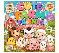 Cute Farm Friends Coloring Book: Coloring Book for Kids