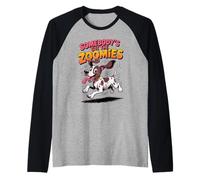 Cute Fast Sprinting Cartoon GSP German Shorthaired Pointer Raglan Baseball Tee
