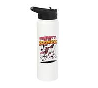 Cute Fast Sprinting Cartoon GSP German Shorthaired Pointer Stainless Steel Insulated Water Bottle