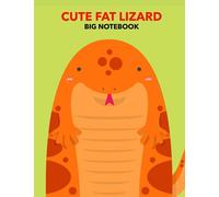 Cute Fat Lizard Big Notebook