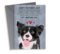 Cute Father's Day Card - Border Collie - Best Friend