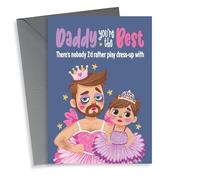 Cute Father's Day Card - Daddy And Daughter Dress-Up - Ballet